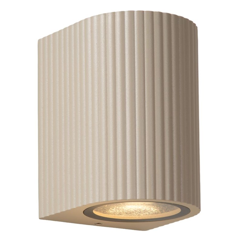 LUCIDE ANGELINA - Applique / Lampada da Parete Interna/Esterno - 1xGU10 (MR16) - IP65 - Taupe - Essential