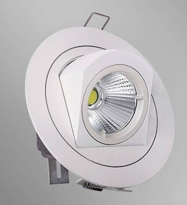 Kinghood spot LED encastrable 10W, orientable 360°, Ø130mm
