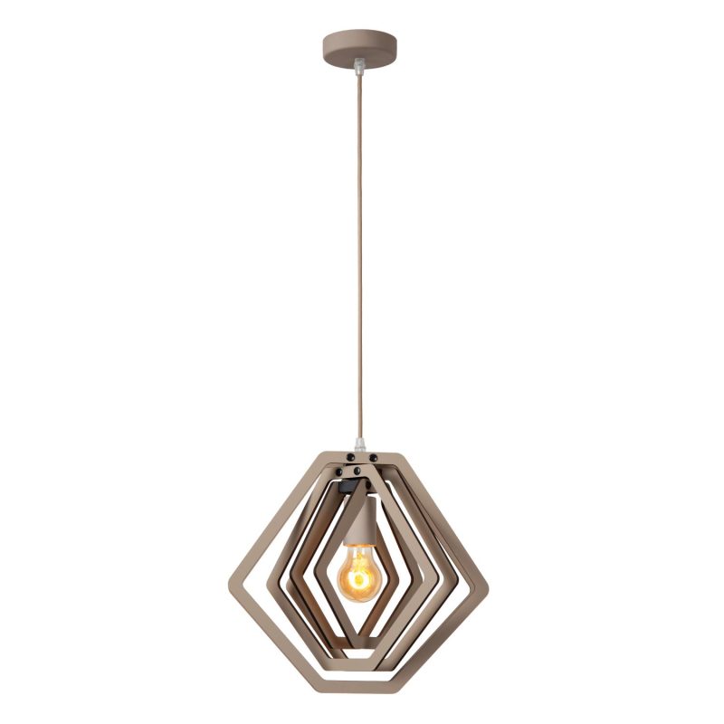 LUCIDE MAURO - Hanglamp Kinderkamer - 1xE27 - Taupe