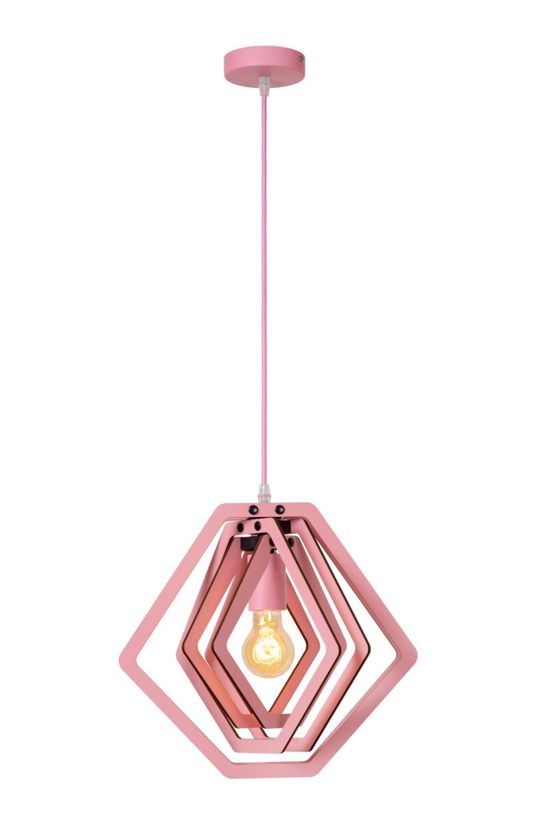 LUCIDE MAURO - Hanglamp Kinderkamer - 1xE27 - Roze