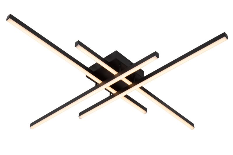 LUCIDE NOVAK - Ceiling Light - LED Dimmable - CCT - 1x42W 2700K/4000K - Black