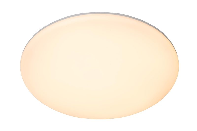 LUCIDE OLSON - Bathroom Ceiling Light - Ø 35 cm - LED - CCT - 1x36W 3000K/6500K - IP44 - Opal