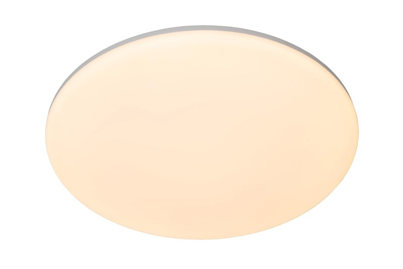 LUCIDE OLSON - Badezimmer Deckenleuchte - Ø 45 cm - LED - CCT - 1x45W 3000K/6500K - IP44 - Opal