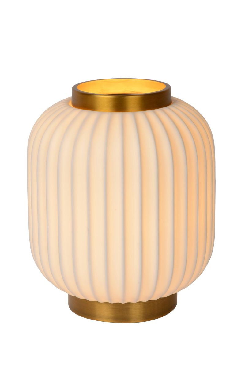 LUCIDE GOSSE - Tafellamp - Ø 19,5 cm - 1xE14 - Wit