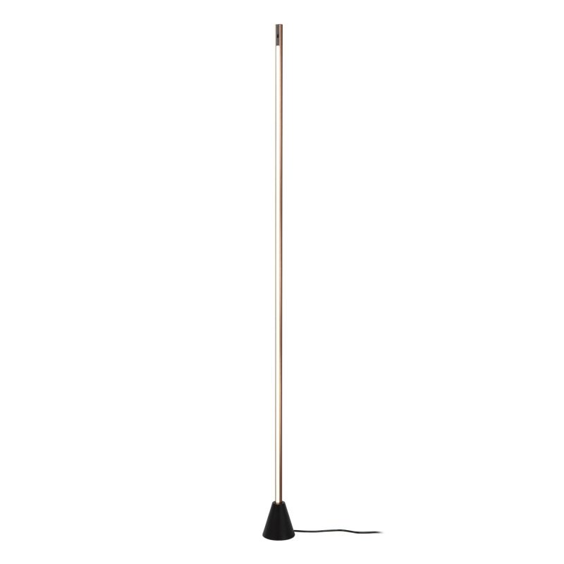 LUCIDE EQUINOX - Lámpara de pie - LED Regulable - CCT - 1x26W 2700K/4000K - Sensor de movimiento - Café - Vibes