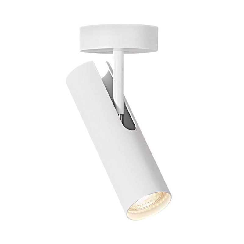 Nordlux Runde Deckenlampe weiß Metall, GU10-Fassung, dimmbar, Ø60 cm