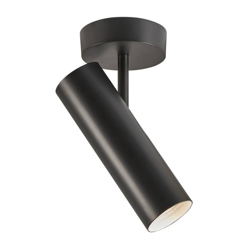 Nordlux Plafoniera minimalista nera e dimmerabile, GU10