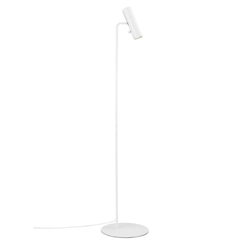 Nordlux Lampada da terra scandinava bianca, sottile e girevole