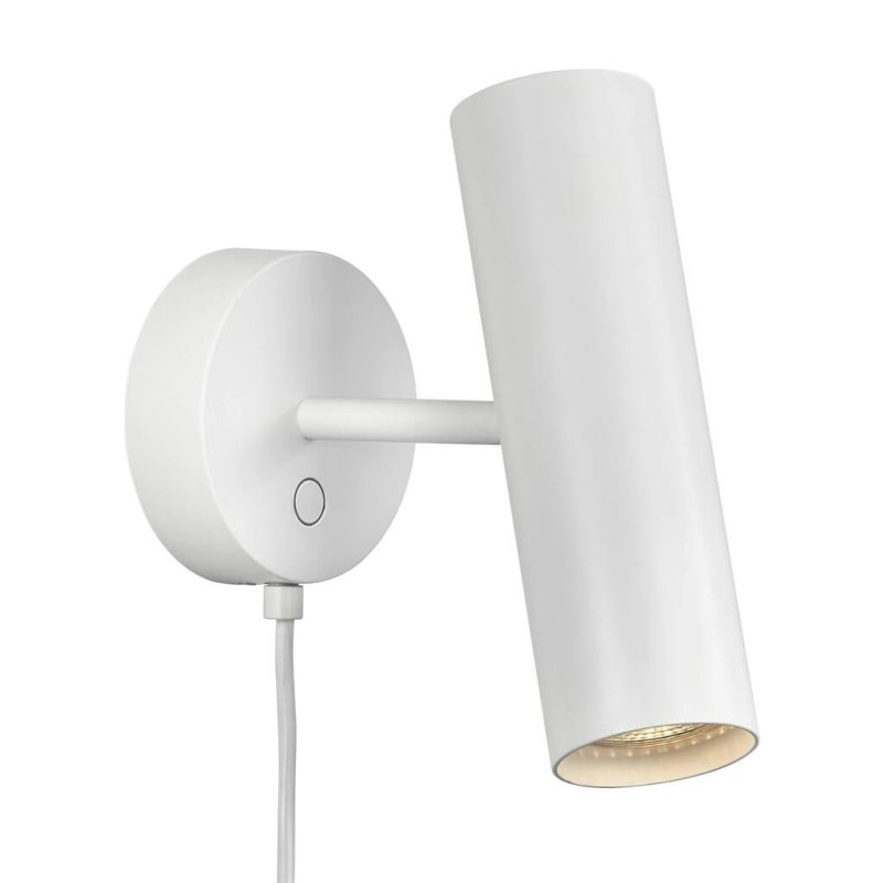 Nordlux Adjustable wall lamp GU10 metal white with replaceable cable