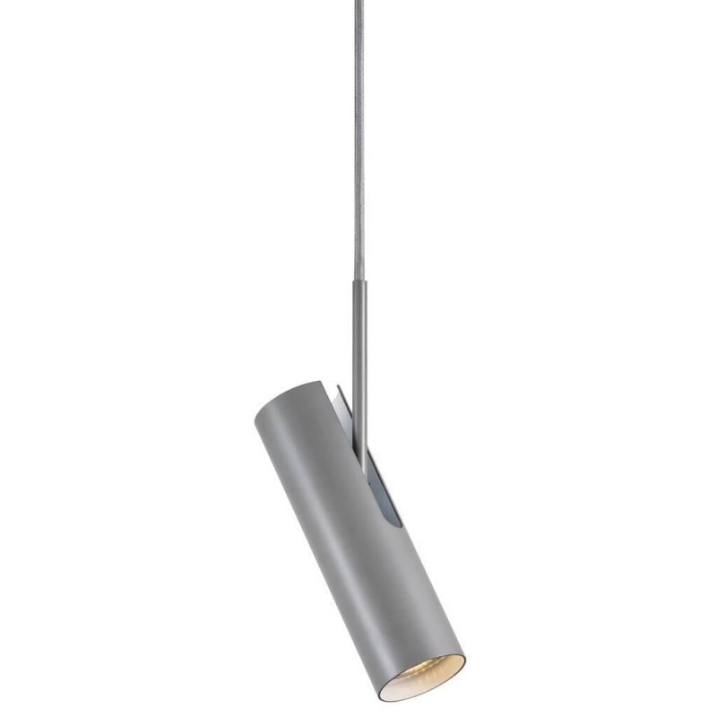 Nordlux Cilindrische plafondlamp grijs metaal, verstelbaar, GU10 fitting
