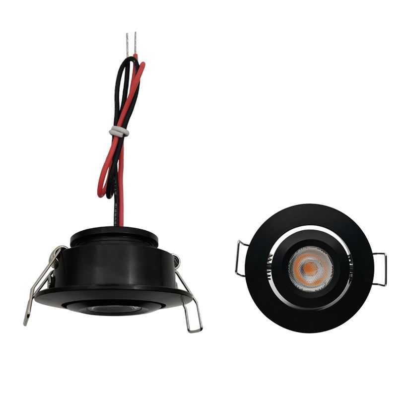 Foco empotrable mini inclinable 3,6W regulable, orificio 42-47mm