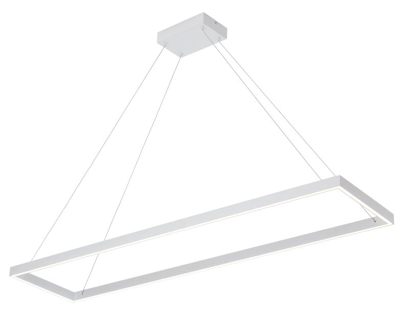Fantasia Guri suspension LED rectangle blanche 30x120cm dimmable