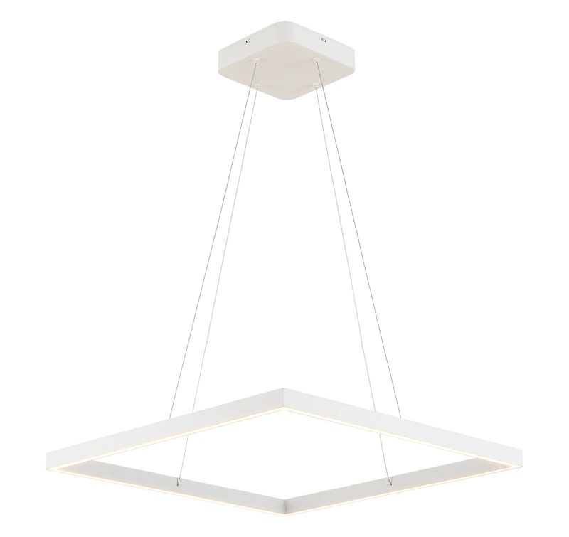 Fantasia Guri LED pendant light square white 60x60 cm 65W dimmable