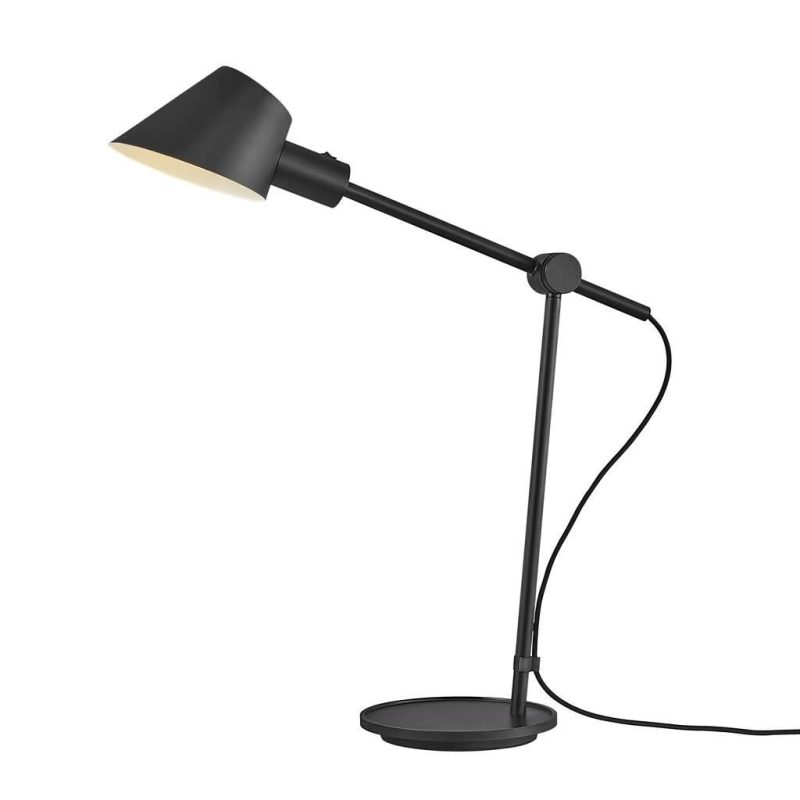 Nordlux Lampada da tavolo nera metallo E27 max 40W IP20 53 cm