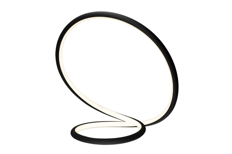 Fantasia Boa table lamp black, 25W LED dimmable, warm white, 33 x 34 cm