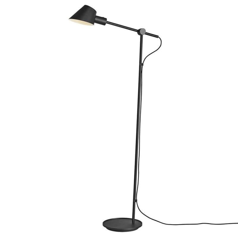 Nordlux Stehleuchte modernes minimalistisches Design, Metall, schwarz, E27