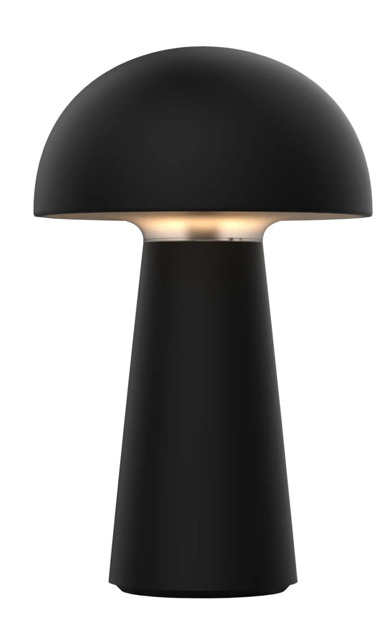 Fantasia Boleto lámpara de mesa LED recargable regulable negra IP44