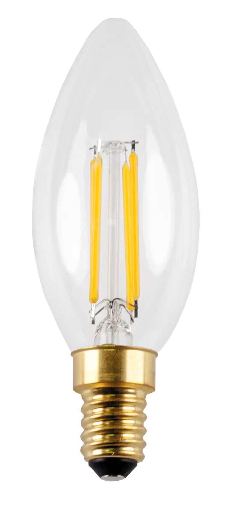 Fantasia Lampe bougie LED C35 E14 4W dimmable verre clair 2700K