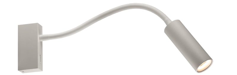 Fantasia Lopal LED wandlamp / leeslamp met schakelaar, richtbaar, wit