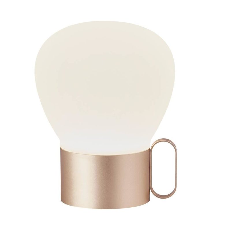 Nordlux NURU 15 portable LED table lamp dimmable rose gold