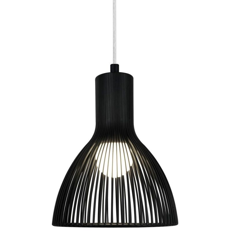 Nordlux Konische Pendelleuchte Metall schwarz E27 26 cm Ø, 300 cm Kabel