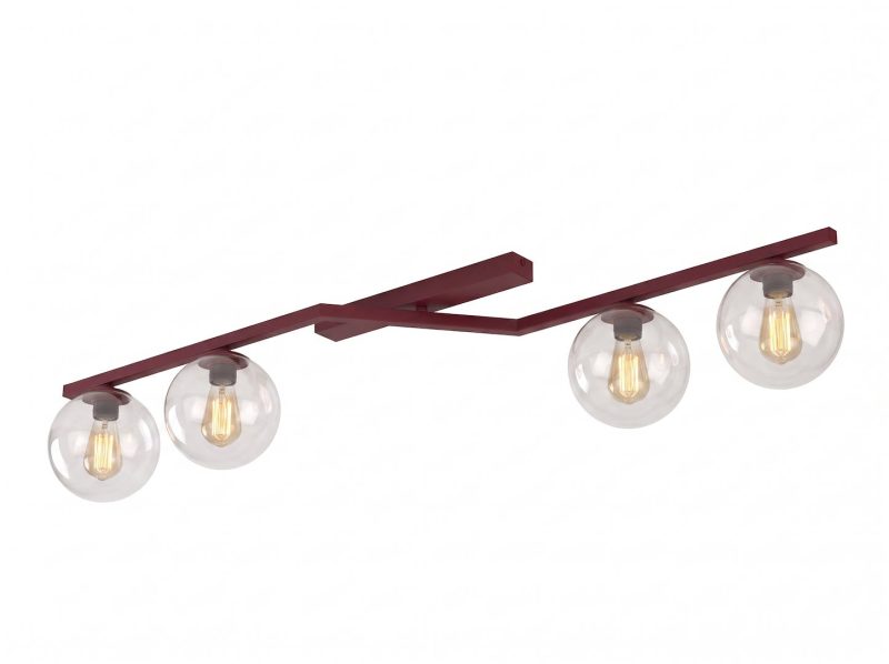 Emibig NATON 4 BURGUNDY TRANSPARENT