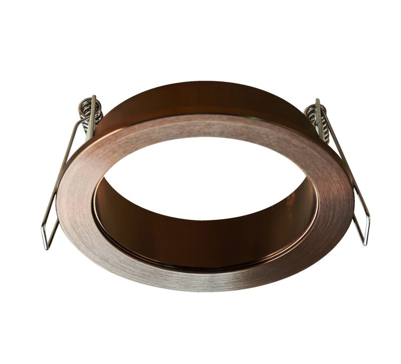 Fantasia Zoom Einbauspot rund Bronze abgeschrägt, 80 mm Loch