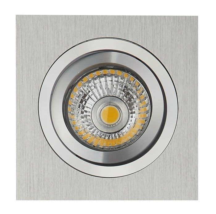 Fantasia Zoom recessed spotlight grey square GU10 80mm hole