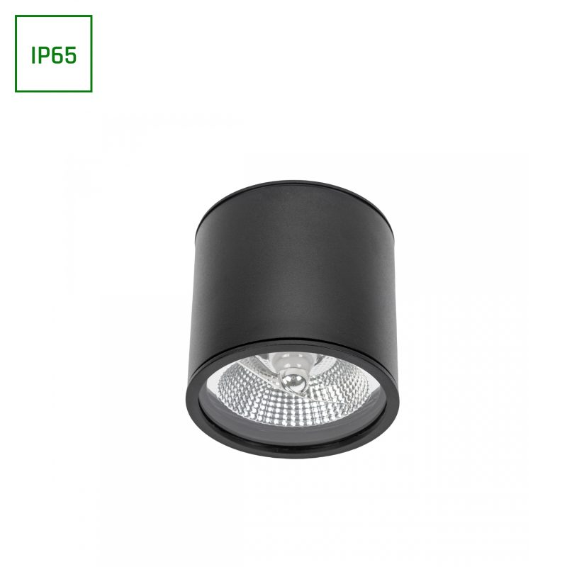 Spectrum LED CHLOE AR111 GU10 IP65 ROUND BLACK