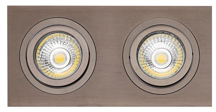 Fantasia doppelter Einbaustrahler Bronze, gold gefast