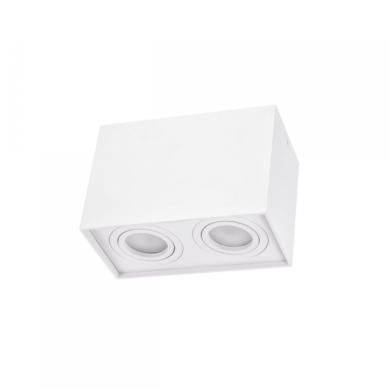 Spectrum LED CHLOE DUO 2XGU10 IP20 RECTANGLE WHITE ADJUSTABLE SPOT