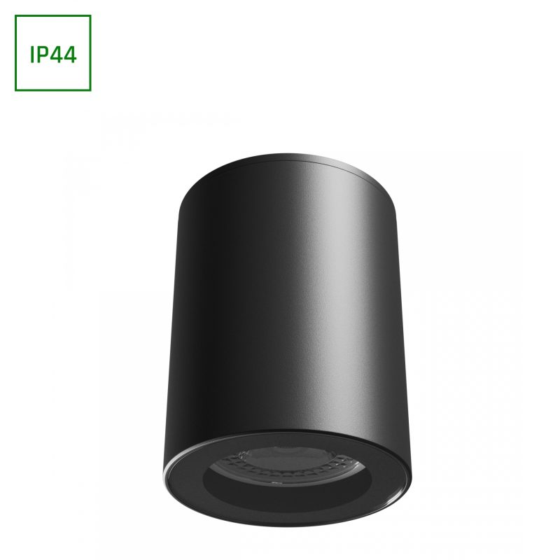 Spectrum LED CHLOE GU10 GU10 250V IP44 70X90MM BLACK ROUND