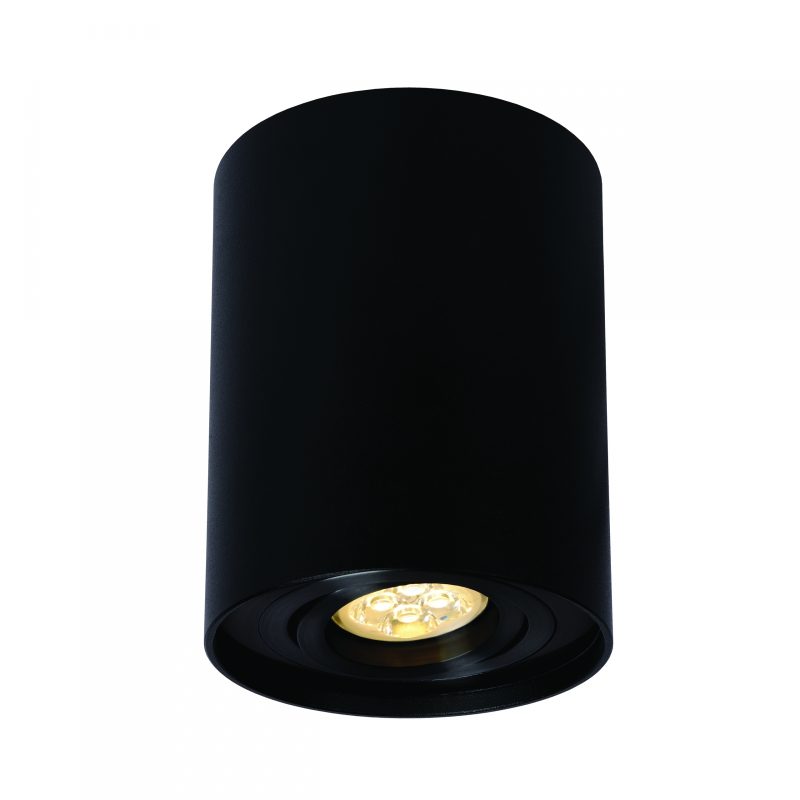Spectrum LED CHLOE GU10 IP20 ROUND BLACK ADJUSTABLE SPOT