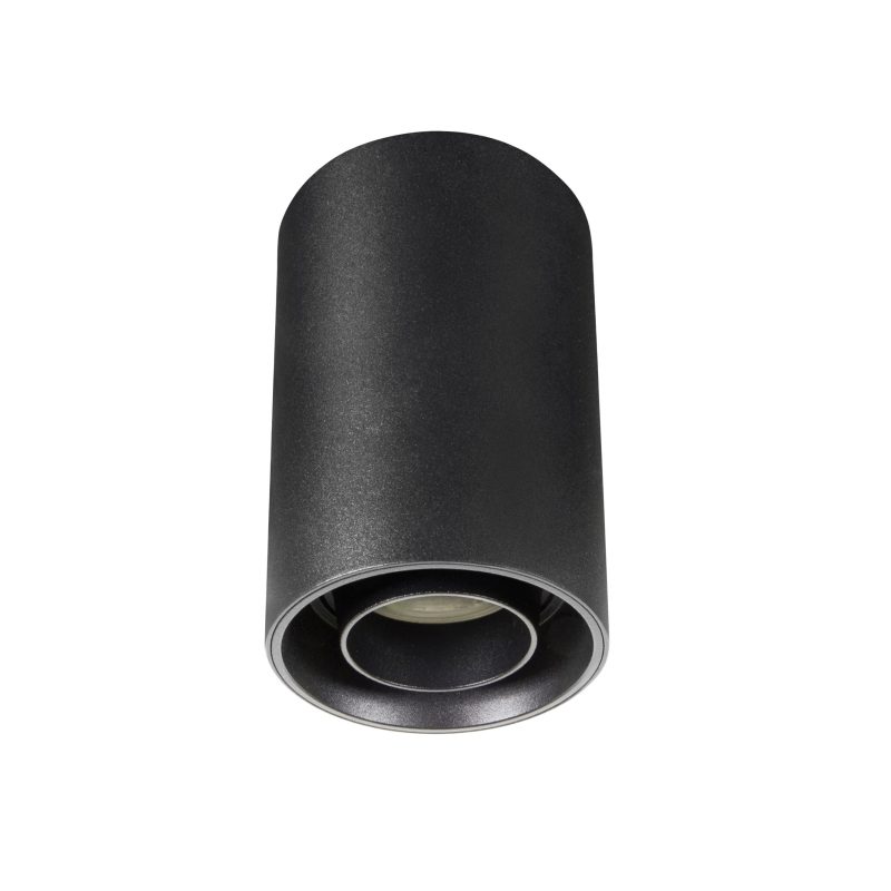 Spectrum LED CHLOE SPOT GU10 SURFACE IP20 ROUND BLACK ADJUSTABLE