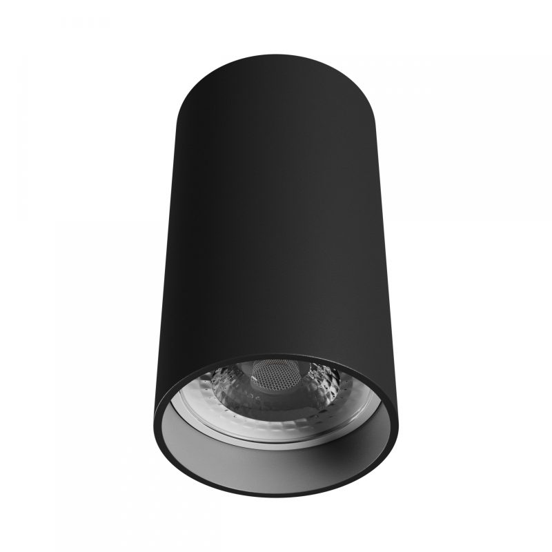 Spectrum LED CHLOE VARIOSA GU10 SURFACE MOUNTED GU10 230V IP20 55x100MM BLACK ROUND