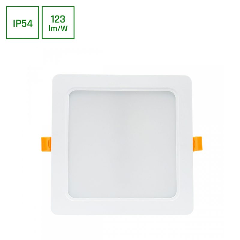 Spectrum LED DURE 3 DOWNLIGHT 18W WW 230V 110DEG IP54 IK06 168X168X34