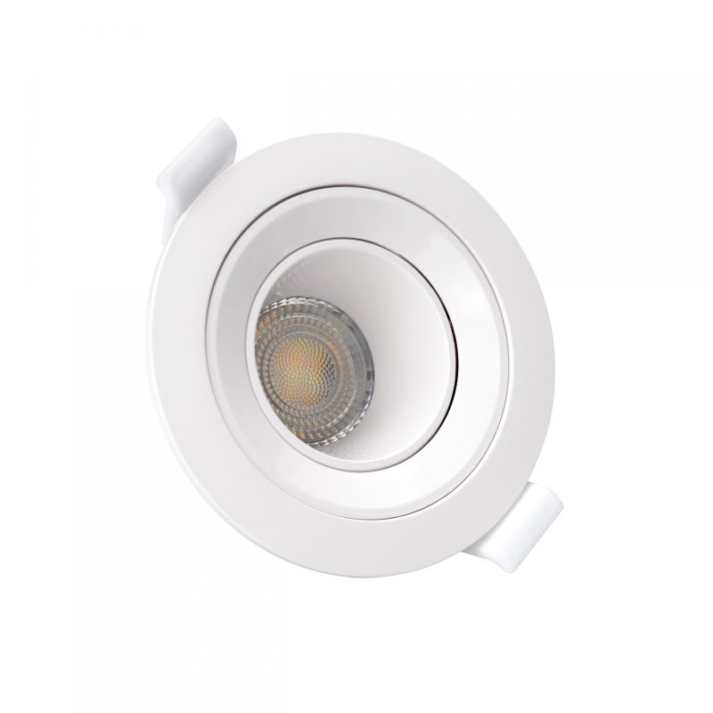 Spectrum LED FIALE CORE DEEP GU10 IP20 FI86X34MM WHITE ROUND ADJUSTABLE