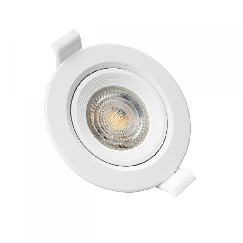 Spectrum LED FIALE CORE FLAT GU10 IP20 FI90X26MM WHITE ROUND ADJUSTABLE