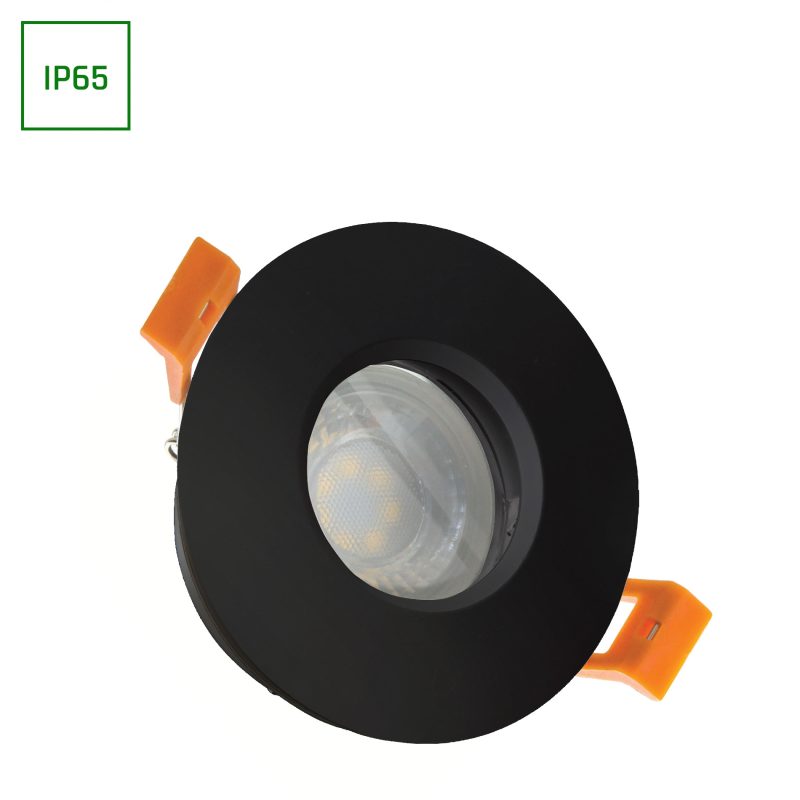Spectrum LED FIALE IV GU10 ROUND BLACK IP65