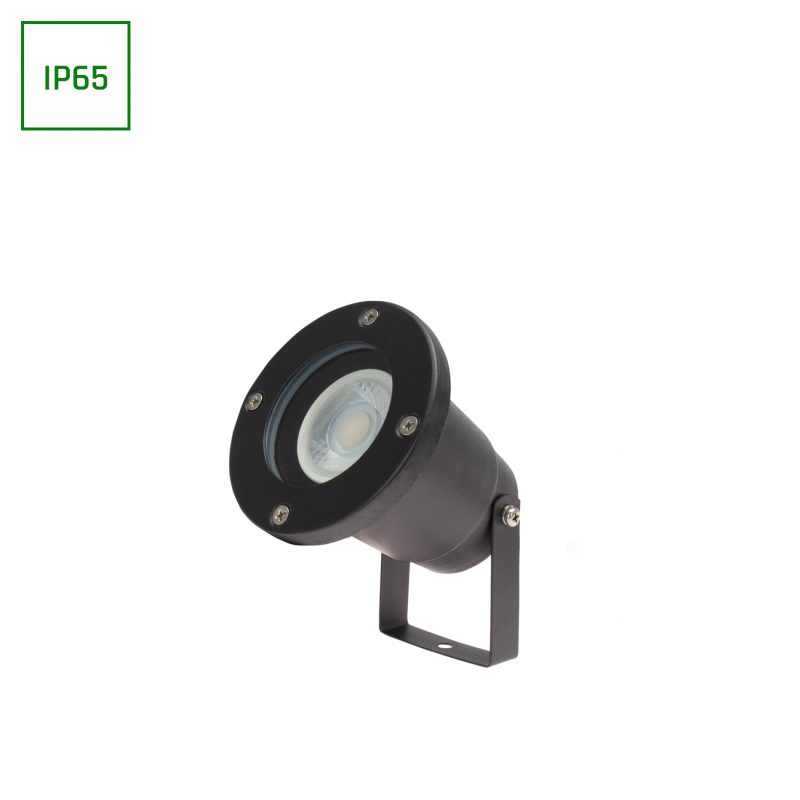 Spectrum LED FLORI GU10 ALU 250V IP65 98X150MM BLACK SPIKE ADJUSTABLE