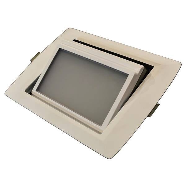 Spot encastrable LED rectangulaire 30W, orientable, dimmable