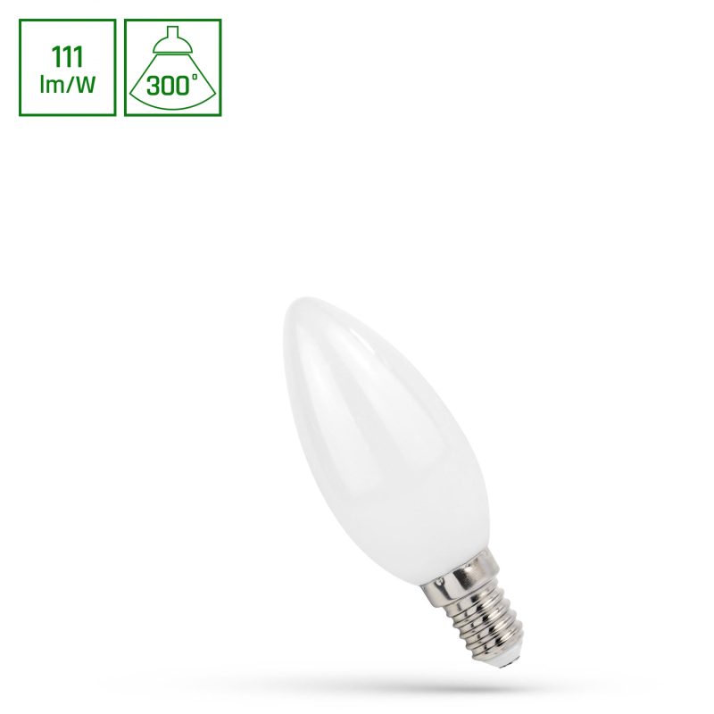 Spectrum LED LED CANDLE C35 E-14 230V 5,5W COG WW MILKY SPECTRUM