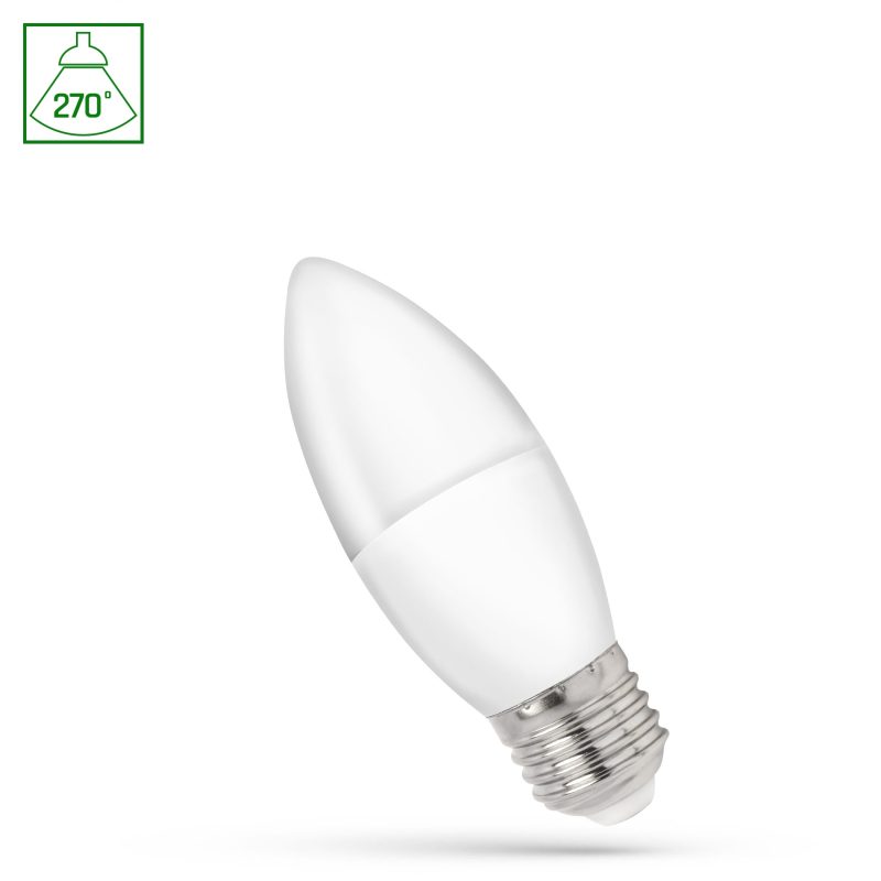 Spectrum LED LED CANDLE C37 E-27 230V 1W WW SPECTRUM