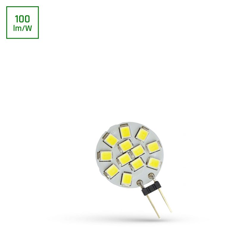 Spectrum LED LED G4 12V 1.2W 12 LED CW 20mm SPECTRUM