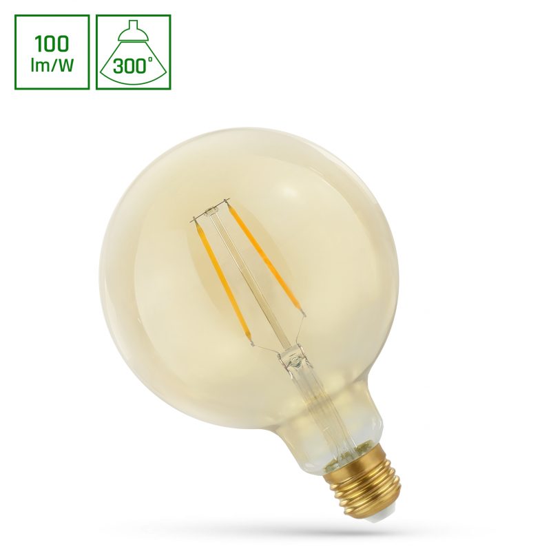 Spectrum LED LED GLOB G125 E-27 230V 4.9W COG WW RETROSHINE