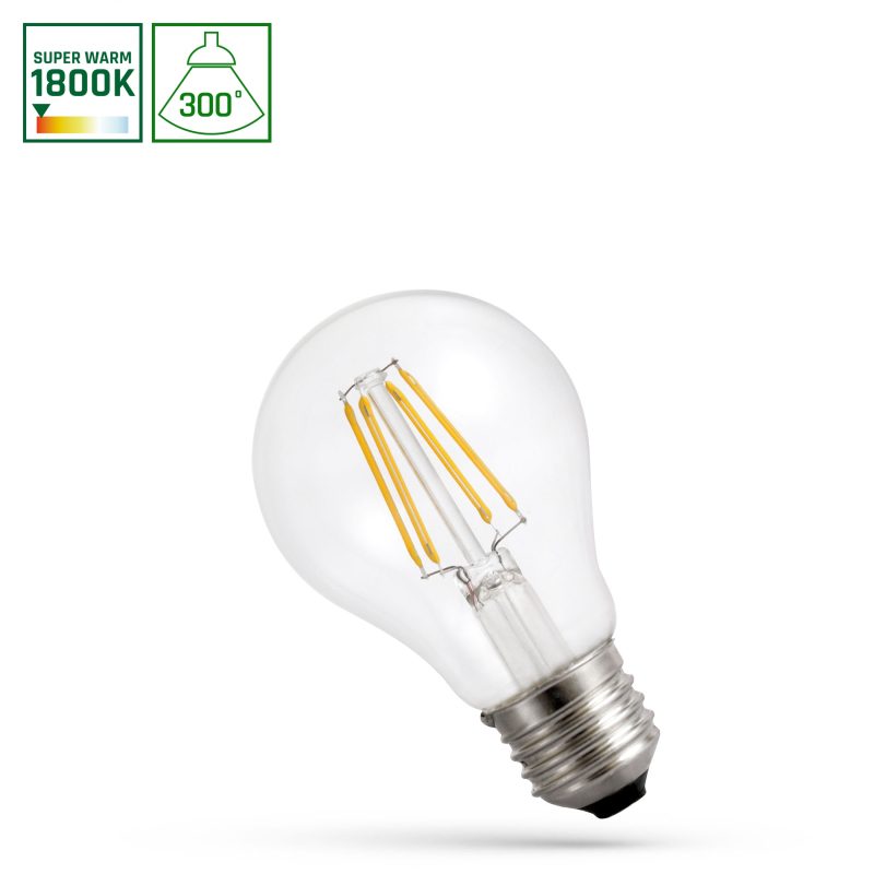 Spectrum LED LED GLS E-27 230V 7W COG 1800K CLEAR SPECTRUM