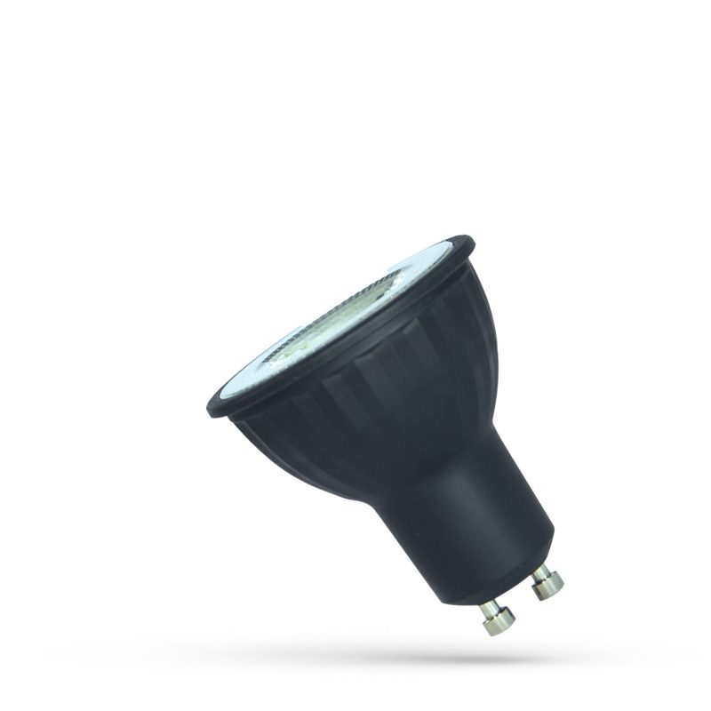 Spectrum LED LED GU10 230V 4W SMD 38DEG NW WITH LENS BLACK BODY SPECTRUM