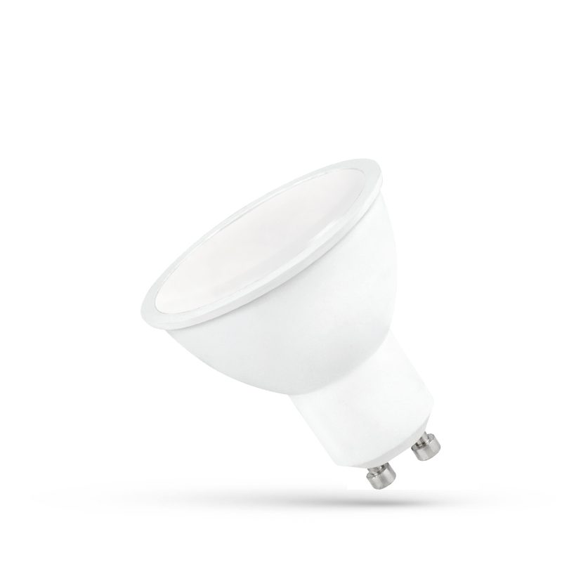Spectrum LED LED GU10 230V 6W SMD NW WITH MILKY COVER WHITE PLASTIC SPECTRUM