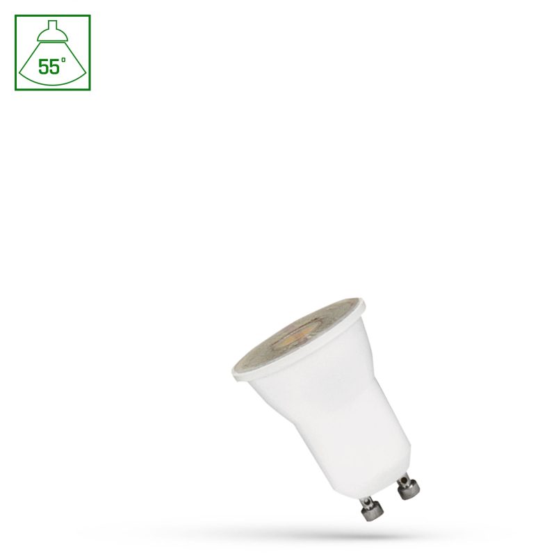 Spectrum LED LED MR11 GU10 230V 2W SMD 55DEG NW WITH LENS SPECTRUM
