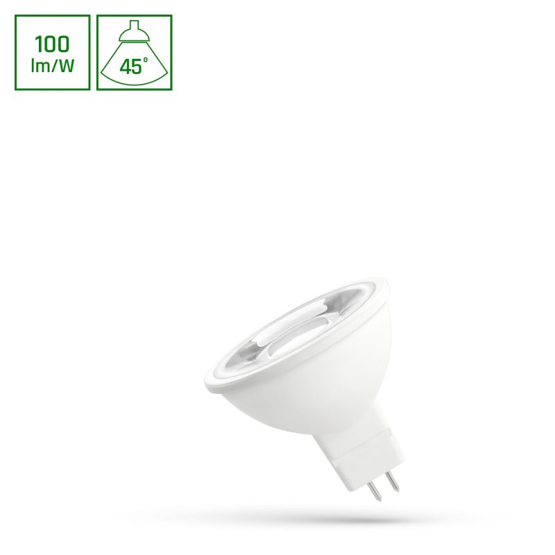 Spectrum LED LED MR16 12V 4W SMD 45 DEGREES CW WITH LENS SPECTRUM